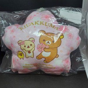 Rilakkuma Cherry Blossom Shaped Mini Cushion